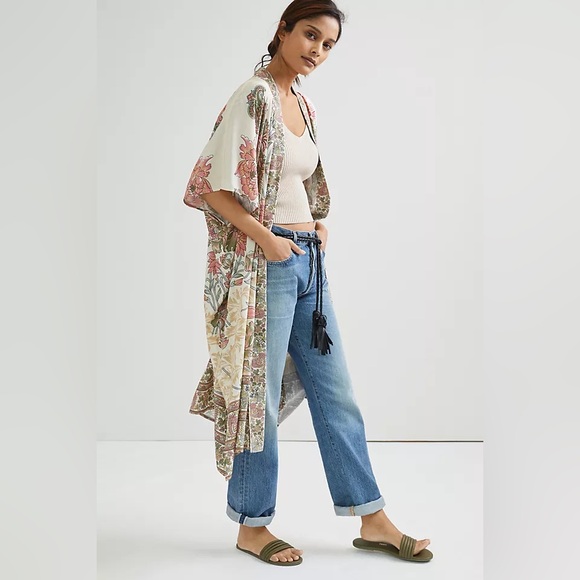 Anthropologie | Bl-nk Garden Kimono, sz L - Picture 2 of 7